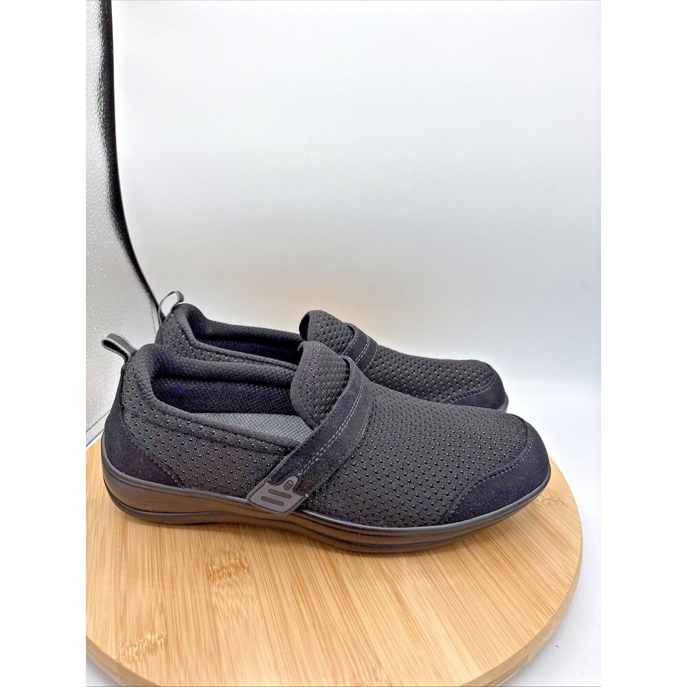 Orthofeet Quincy 821 Womens 9B Black Slip On Shoes Hook Loop Orthopedic - Picture 5 of 9